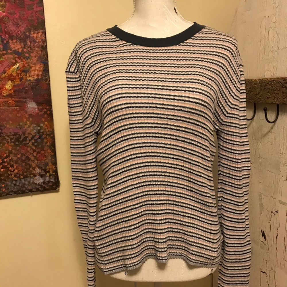 Robbed striped AE sweater